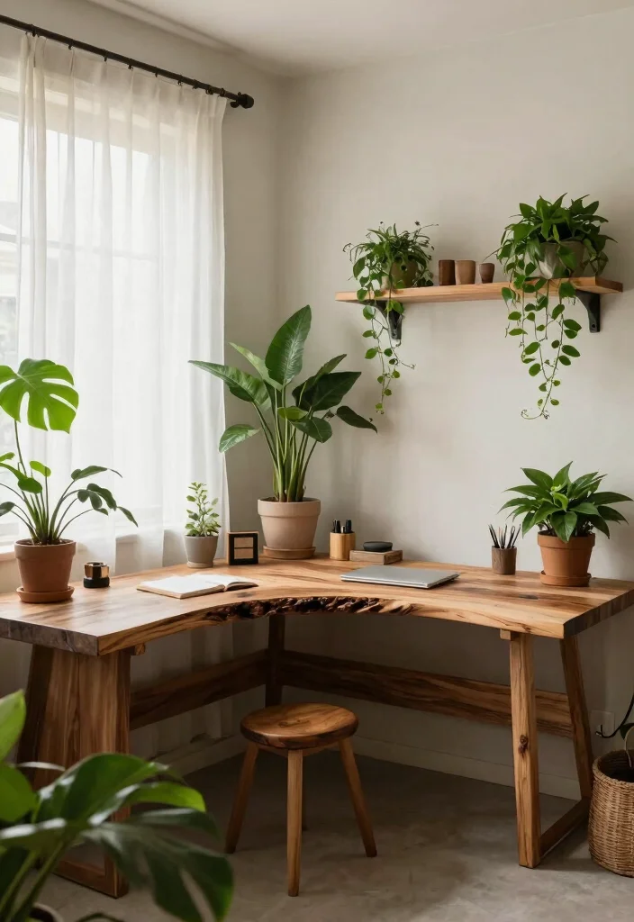 14 L Shaped Desk Ideas for Efficient Multi Tasking 26 14 L Shaped Desk Ideas for Efficient Multi Tasking 6. Nature Inspired 0