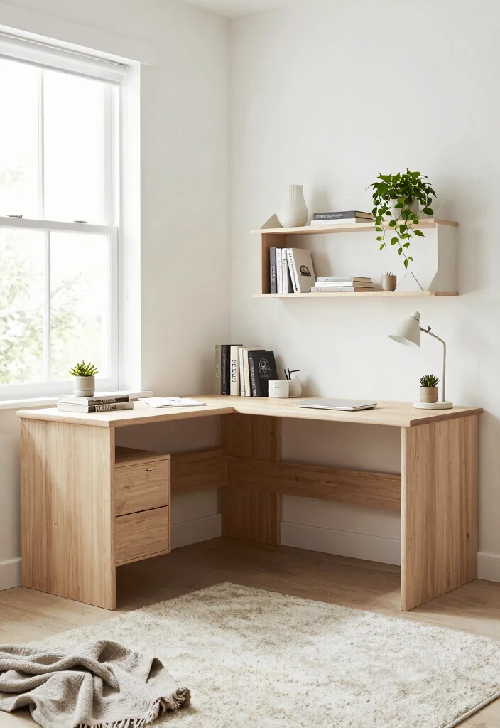 14 L Shaped Desk Ideas for Efficient Multi Tasking 37 14 L Shaped Desk Ideas for Efficient Multi Tasking 7. Scandinavian Serenity 0