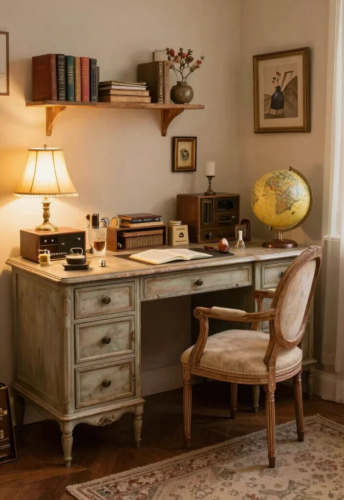 14 L Shaped Desk Ideas for Efficient Multi Tasking 49 14 L Shaped Desk Ideas for Efficient Multi Tasking 9. Vintage Vibes 0