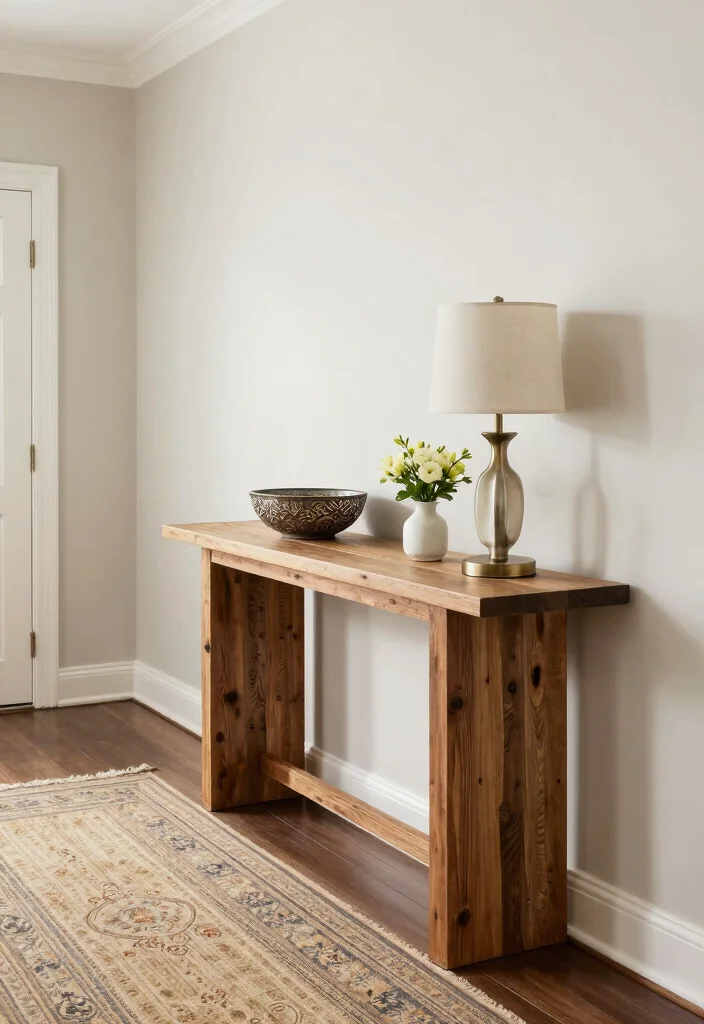 14 Long Entryway Hallway Ideas with Strong Flow 14. Opt for a Welcoming Entryway Table 0