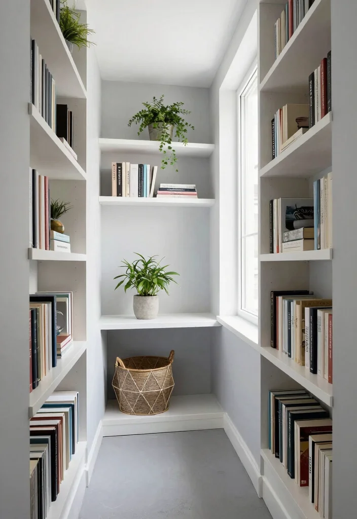 14 Long Entryway Hallway Ideas with Strong Flow 2. Maximize Storage with Built In Shelves 0
