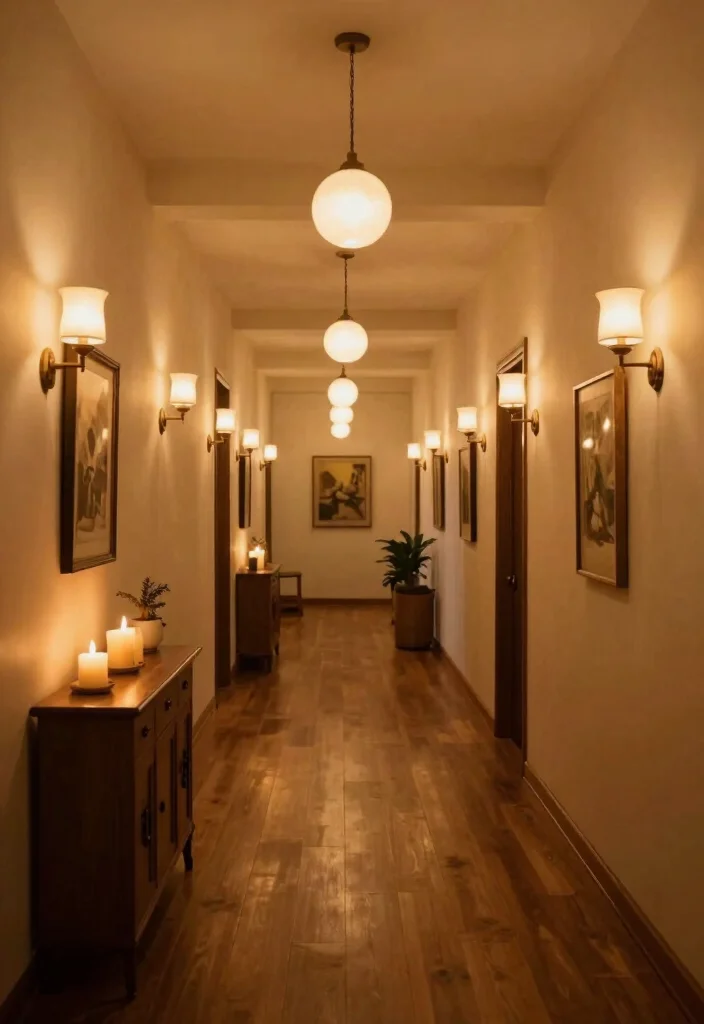 14 Long Entryway Hallway Ideas with Strong Flow 7. Lighting Matters 0