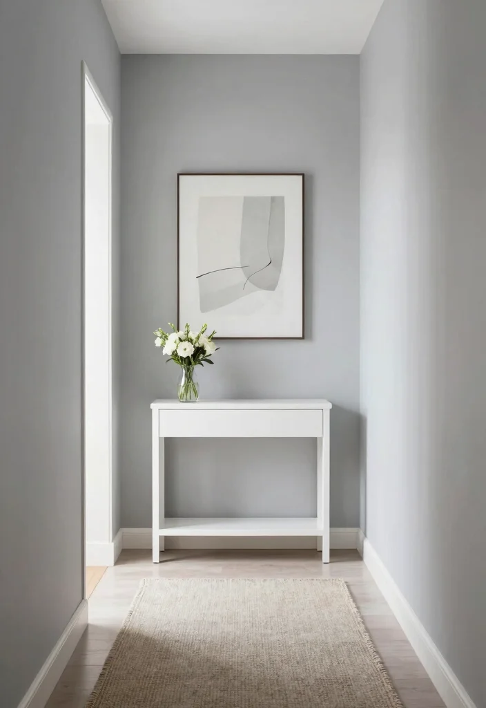 14 Long Entryway Hallway Ideas with Strong Flow 9. Keep it Simple with Minimalism 0