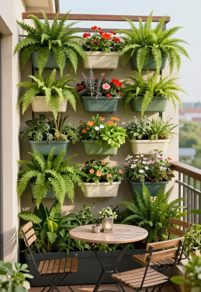 14 Narrow Apartment Balcony Ideas That Feel Cozy, Calm, and Private 1 14 Narrow Apartment Balcony Ideas That Feel Cozy Calm and Private 1. Vertical Garden Delight 0