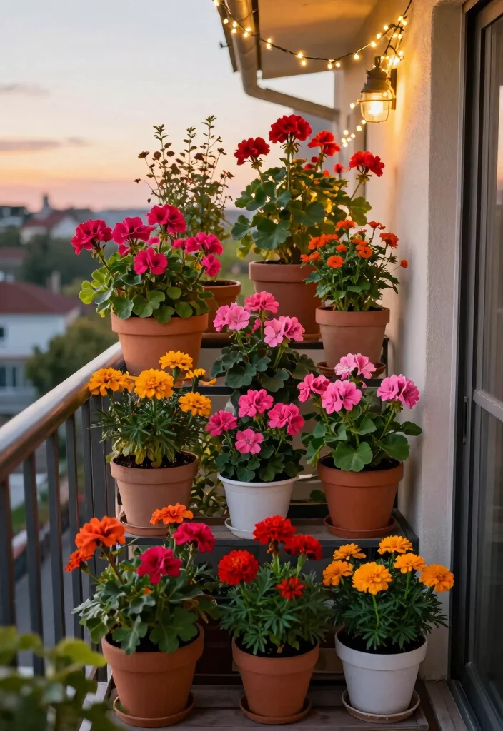 14 Narrow Apartment Balcony Ideas That Feel Cozy, Calm, and Private 17 14 Narrow Apartment Balcony Ideas That Feel Cozy Calm and Private 7. Colorful Potpourri 0