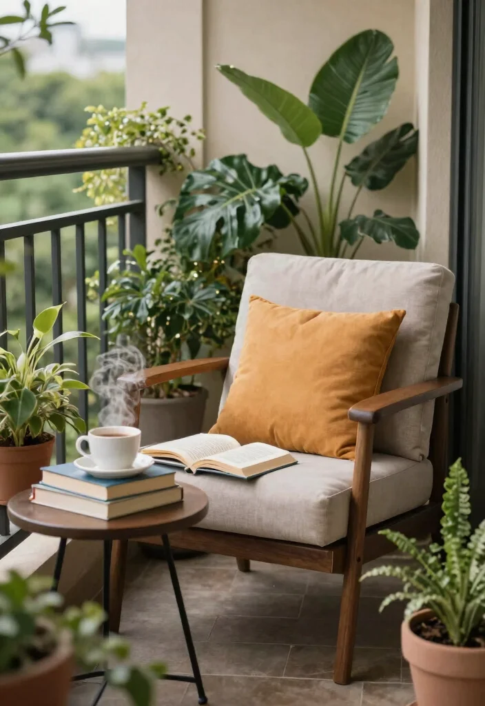 14 Private Balcony Ideas That Feel Peaceful and Secluded 64 14 Private Balcony Ideas That Feel Peaceful and Secluded 14. Cozy Reading Nook 0