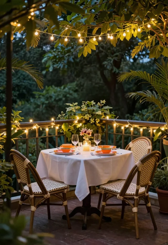 14 Private Balcony Ideas That Feel Peaceful and Secluded 16 14 Private Balcony Ideas That Feel Peaceful and Secluded 6. Urban Dining Experience 0