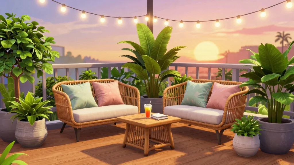 16 Bloxburg Balcony Ideas for Relaxed Modern Outdoor Builds