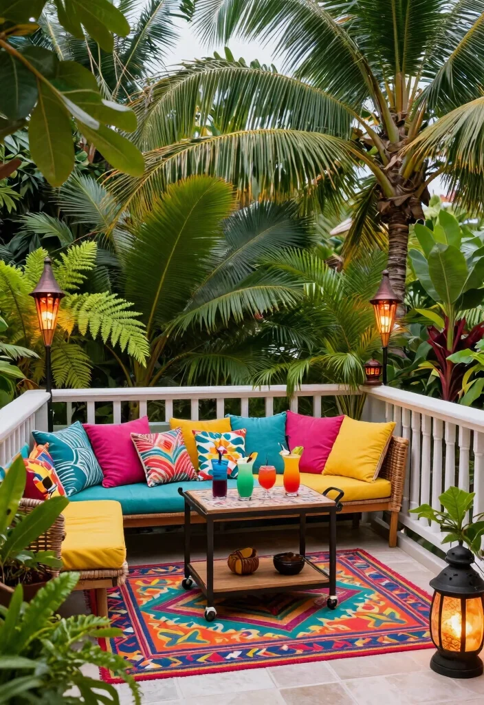 16 Large Balcony Terrace Ideas That Feel Like Outdoor Living Rooms 51 16 Large Balcony Terrace Ideas That Feel Like Outdoor Living Rooms 11. Tropical Paradise 0